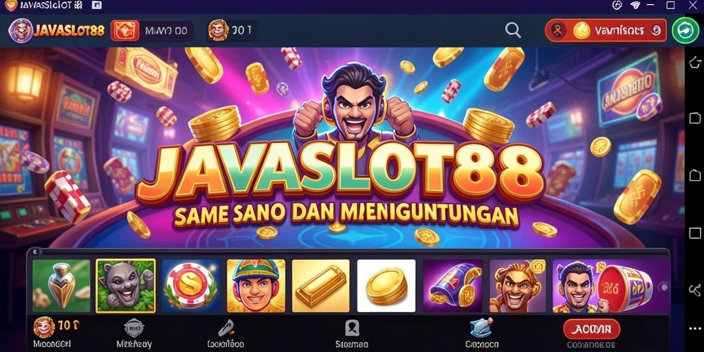 Tampilan menarik dari gameplay Kasino JAVASLOT88 yang menghibur.