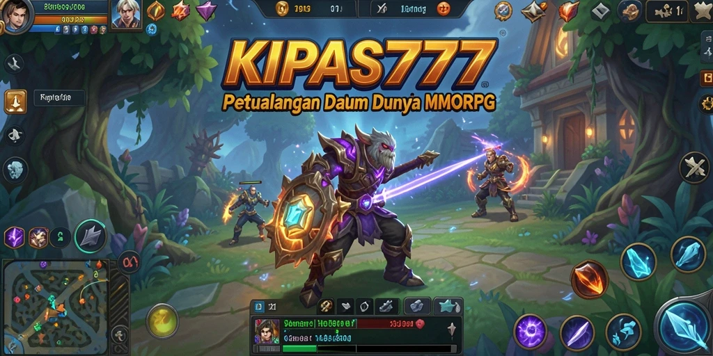 Screenshot gameplay KIPAS777 menampilkan petualangan seru di dunia MMORPG.