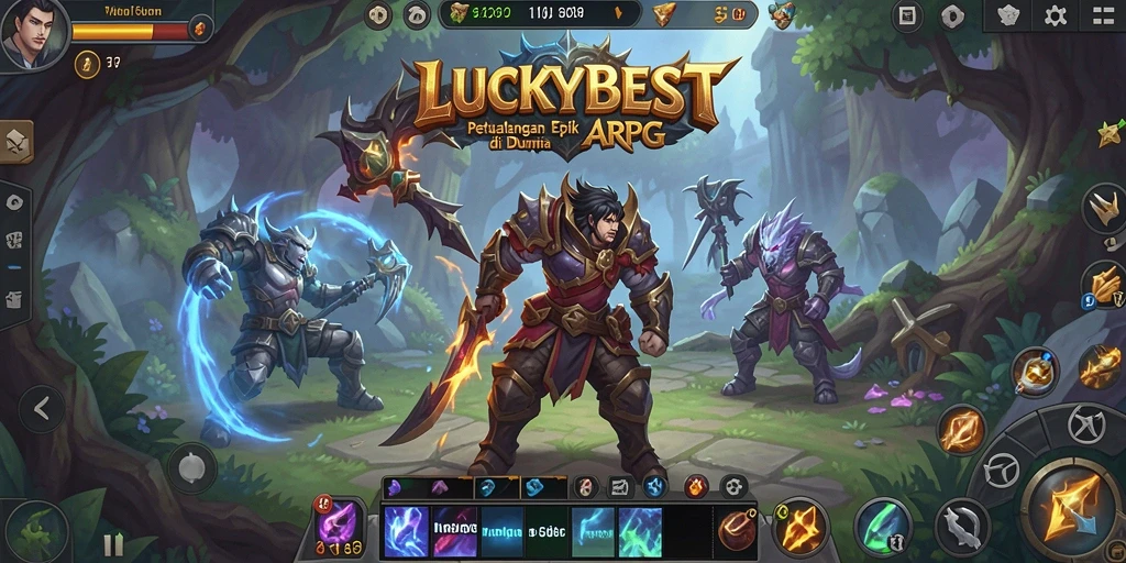 Tampilan gameplay <strong>LUCKYBEST</strong> yang mendebarkan dengan aksi seru di dunia ARPG.