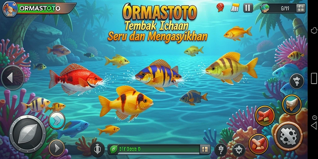 Tampilan gameplay seru dan berwarna dari ORMASTOTO.