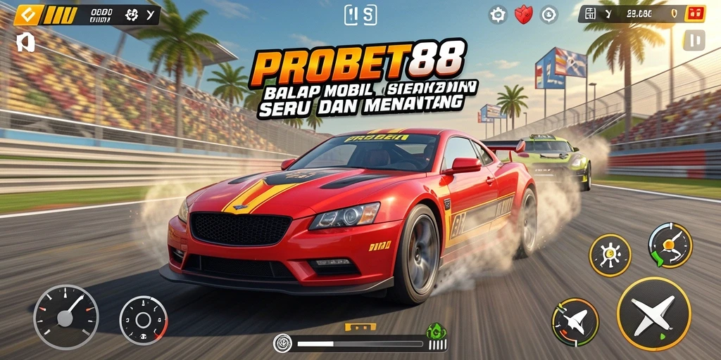 Gameplay Racing PROBET88 yang mendebarkan dan kompetitif.